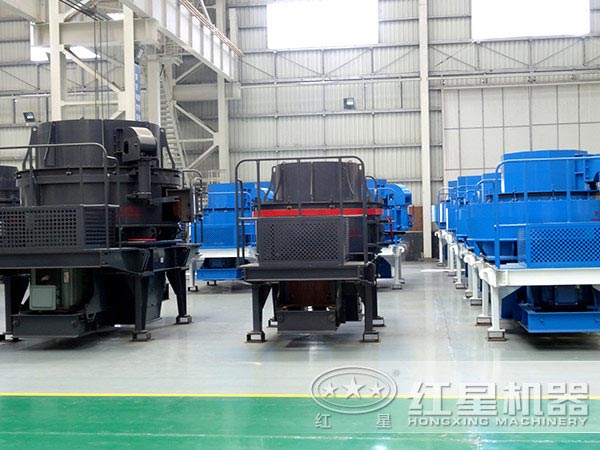 河卵石制砂機(jī)車間圖