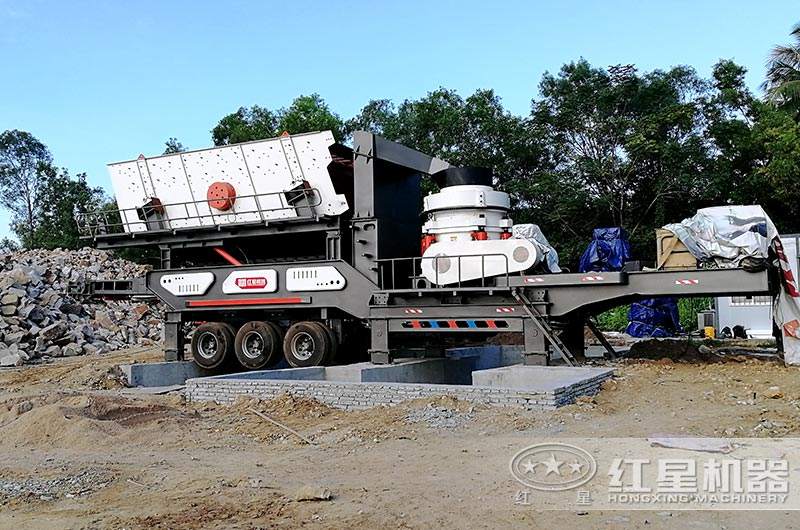 移動式制砂機(jī)現(xiàn)場實拍圖