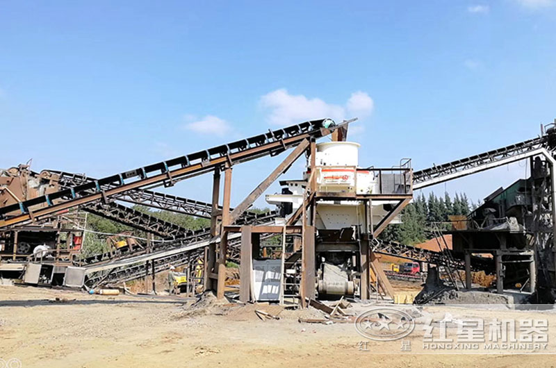 小型碎沙機生產(chǎn)線現(xiàn)場視頻