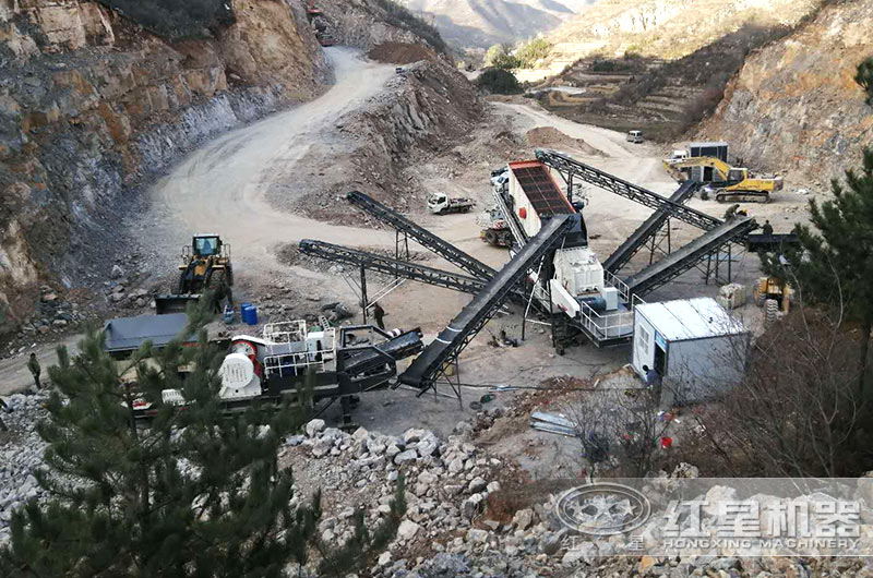 移動式碎石生產線實拍圖