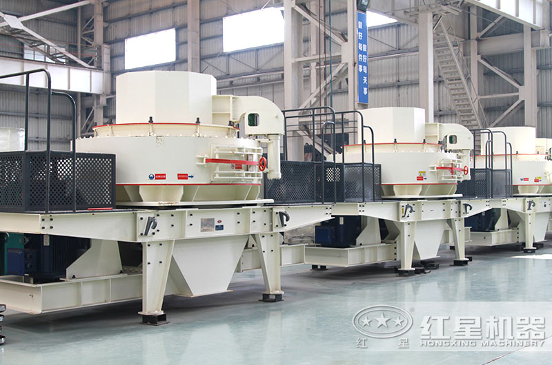 方解石沖擊式制砂機(jī)車(chē)間實(shí)拍圖