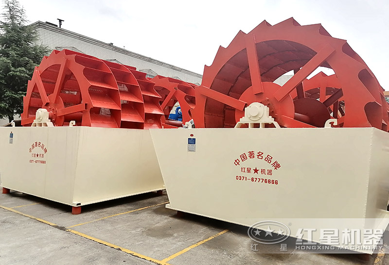 水輪洗砂機設備圖片