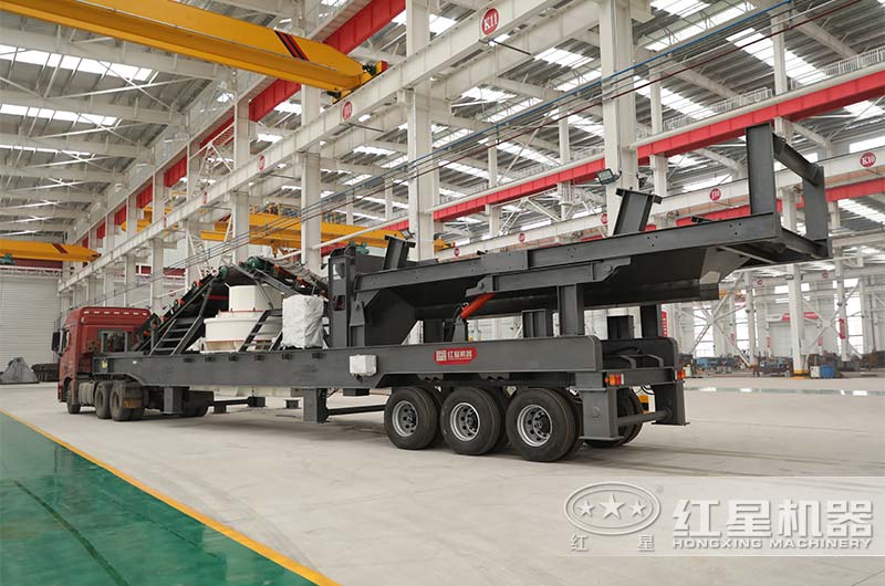 河卵石移動式制砂機(jī)