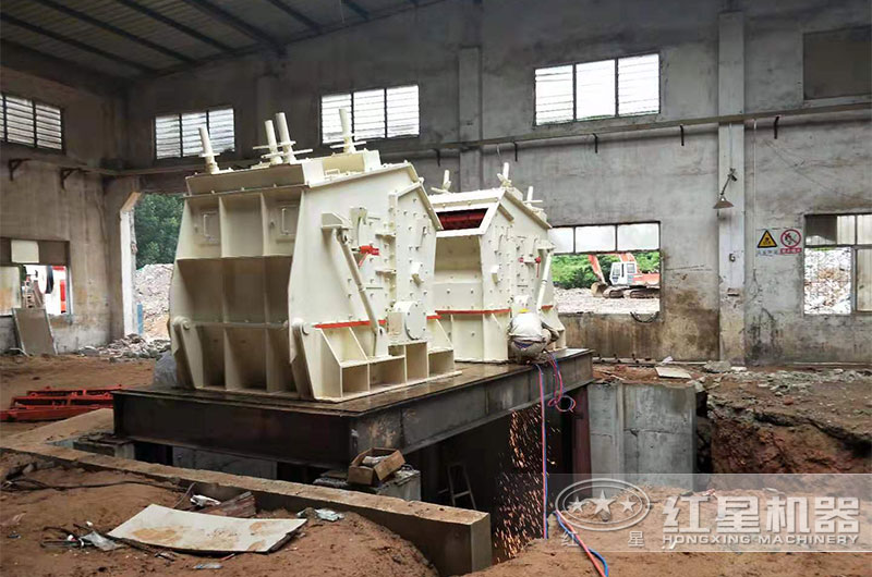 固定式建筑垃圾處理設備現(xiàn)場