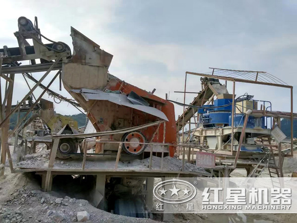 制砂機作業(yè)現(xiàn)場