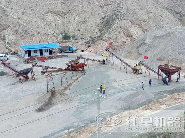 砂石生產(chǎn)現(xiàn)場