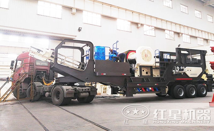 河南紅星移動破石機(jī)械發(fā)貨圖
