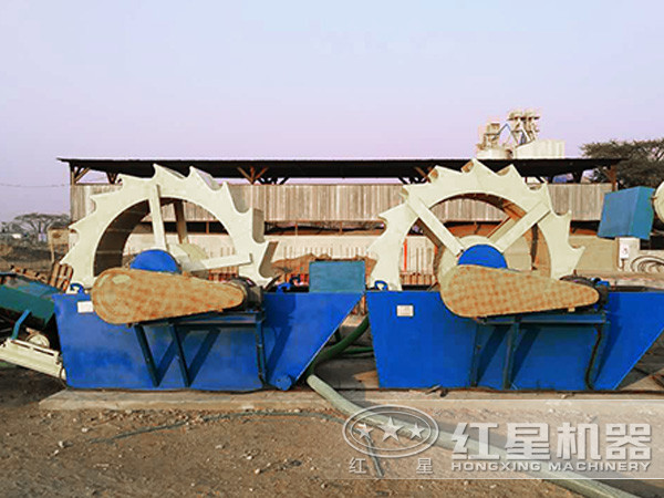 洗砂機(jī)作業(yè)現(xiàn)場