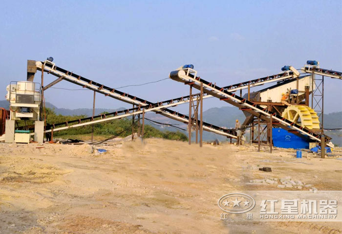 石粉制砂生產線作業(yè)現場 石粉制砂生產線作業(yè)現場