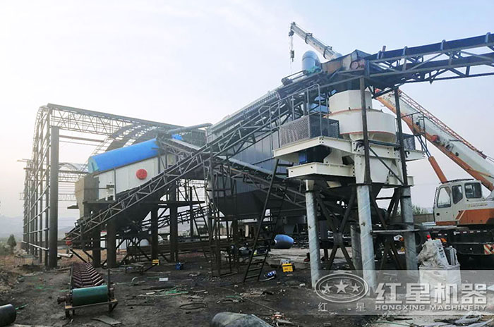 紅星石頭打砂機(jī)作業(yè)現(xiàn)場(chǎng)