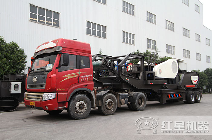 紅星機(jī)器輪胎式移動破碎 機(jī)發(fā)貨圖 紅星機(jī)器輪胎式移動破碎 機(jī)發(fā)貨圖