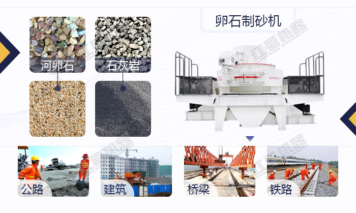 卵石制砂機應(yīng)用范圍