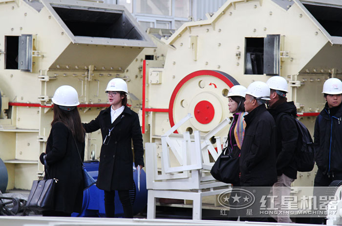 客戶(hù)到廠(chǎng)參觀(guān)細(xì)碎機(jī)