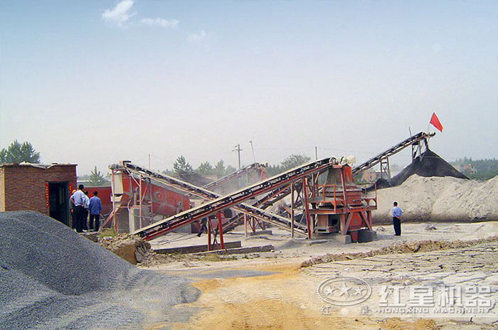 青石制砂現(xiàn)場(chǎng)