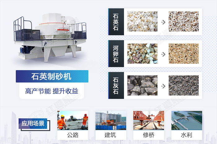 石英制砂機應(yīng)用范圍