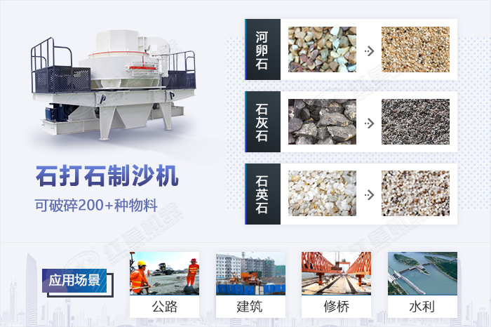 石打石制沙機應(yīng)用范圍