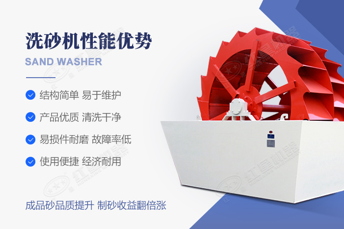 輪斗式洗砂機(jī)技術(shù)優(yōu)勢