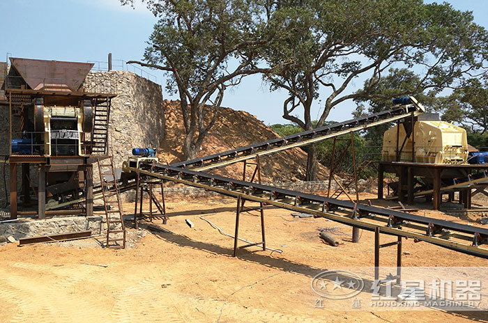 顎破+反擊破的破碎生產(chǎn)加工現(xiàn)場 顎破+反擊破的破碎生產(chǎn)加工現(xiàn)場