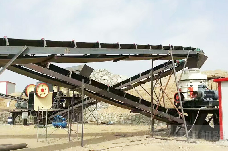 花崗巖制砂生產(chǎn)線實(shí)拍圖 花崗巖制砂生產(chǎn)線實(shí)拍圖