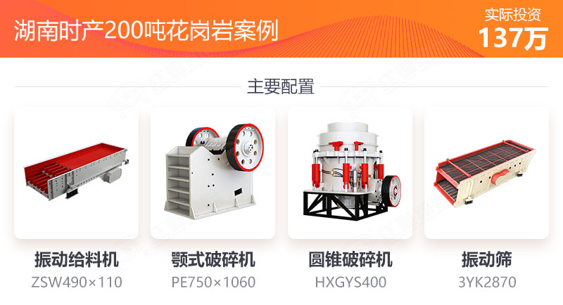 時產(chǎn)200噸花崗巖設(shè)備配置 時產(chǎn)200噸花崗巖設(shè)備配置