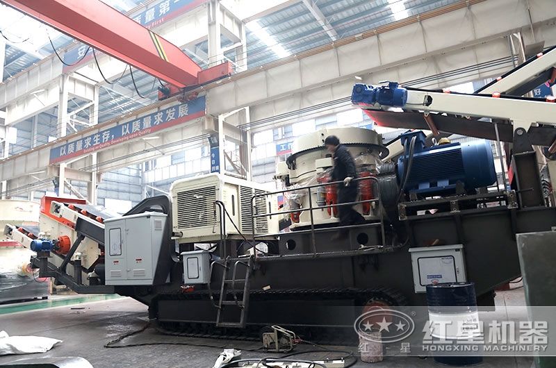 紅星移動式制設(shè)設(shè)備，車間安裝現(xiàn)場
