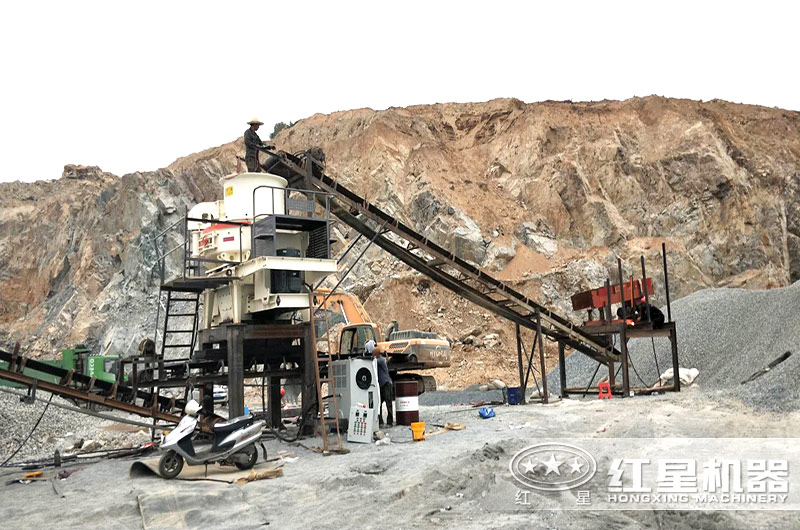 紅星牌HVI沖擊式制砂機(jī)生產(chǎn)現(xiàn)場